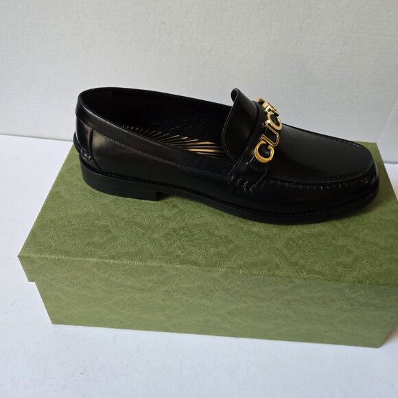 NIB Gucci Cara Logo Snaffle Loafers - G 12.5 US 13-13.5 - Picture 5 of 10